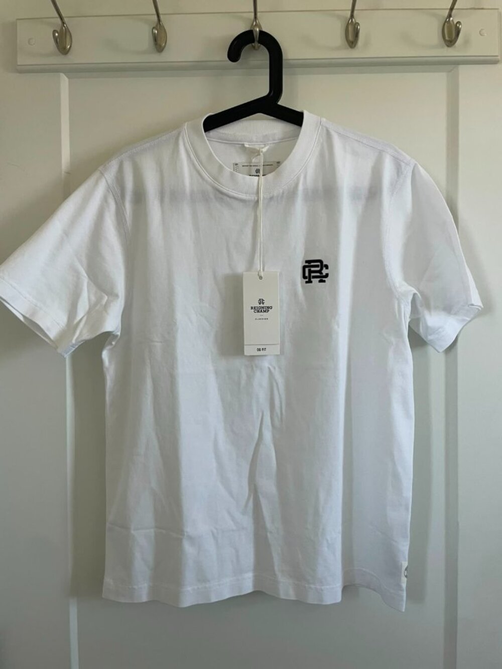 Reigning Champ Midweight Jersey Felt Monogram OG T-Shirt New With Tags